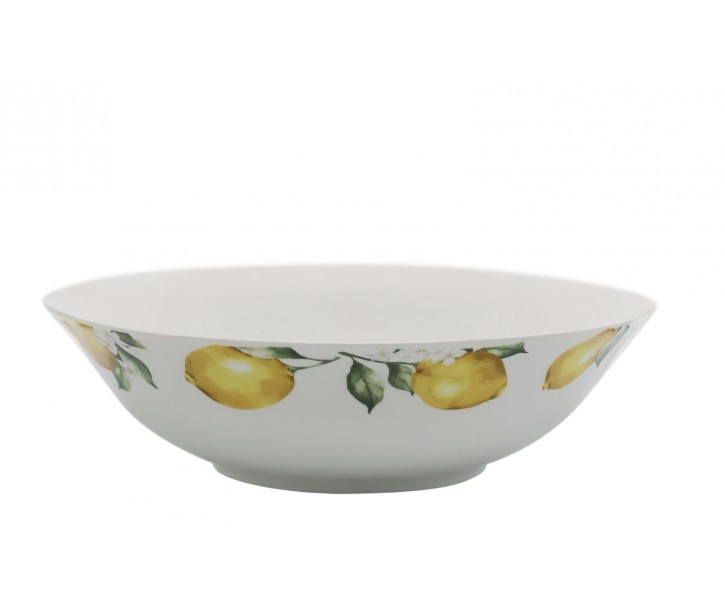 Porcelánová mísa s citróny Maison Limone Blossom - Ø 24*7 cm / 1400 ml Chic Antique