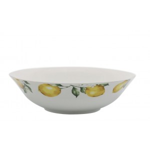 Porcelánová mísa s citróny Maison Limone Blossom - Ø 24*7 cm / 1400 ml