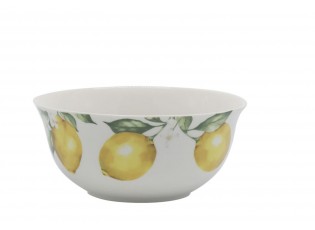 Porcelánová miska s citróny Maison Limone Blossom - Ø 14*6 cm / 480 ml