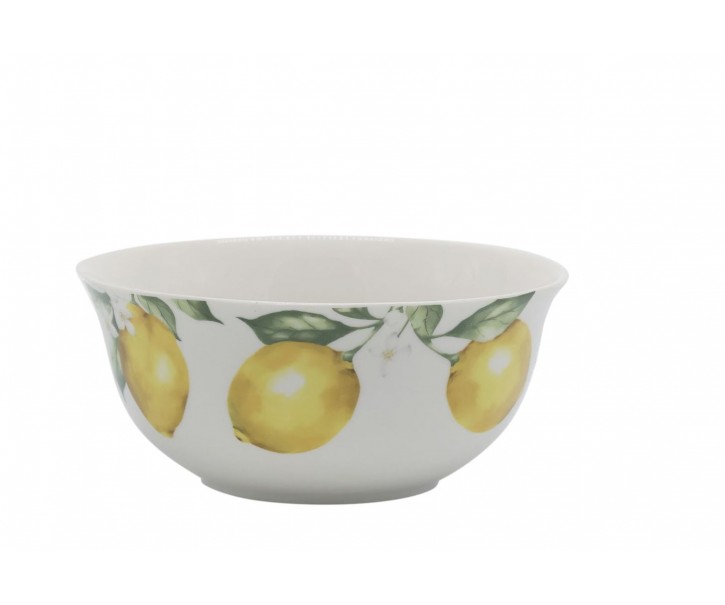 Porcelánová miska s citróny Maison Limone Blossom - Ø 14*6 cm / 480 ml Chic Antique