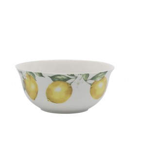 Porcelánová miska s citróny Maison Limone Blossom - Ø 14*6 cm / 480 ml