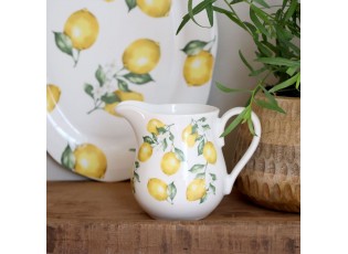 Porcelánový džbánek s citróny Maison Limone Blossom - 8*10 cm / 290 ml