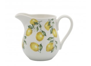 Porcelánový džbánek s citróny Maison Limone Blossom - 8*10 cm / 290 ml