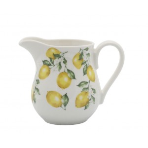 Porcelánový džbánek s citróny Maison Limone Blossom - 8*10 cm / 290 ml