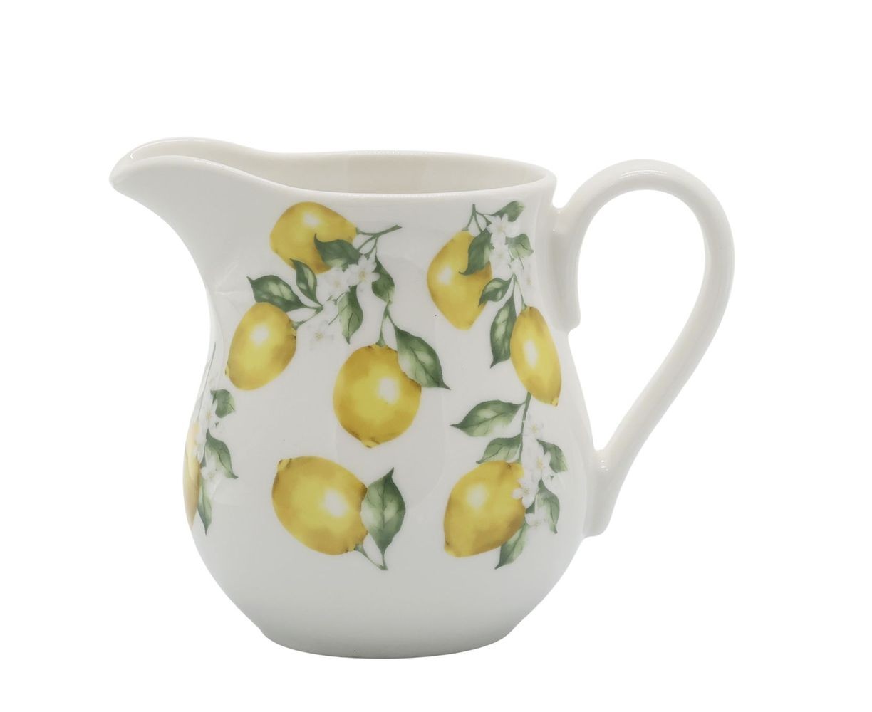 Porcelánový džbánek s citróny Maison Limone Blossom - 8*10 cm / 290 ml