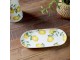 Porcelánový tácek s citróny Maison Limone Blossom - 25*11*2 cm Chic Antique