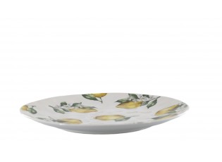 Porcelánový jídelní talíř s citróny Maison Limone Blossom - 27*2,5 cm