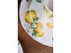 Porcelánový jídelní talíř s citróny Maison Limone Blossom - 27*2,5 cm Chic Antique