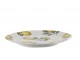 Porcelánový dezetní talíř s citróny Maison Limone Blossom - Ø 20*2 cm Chic Antique