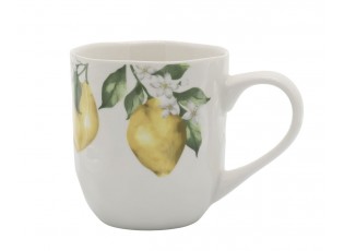 Porcelánový servírovací tác s citróny Maison Limone Blossom - 30*22*1,5 cm