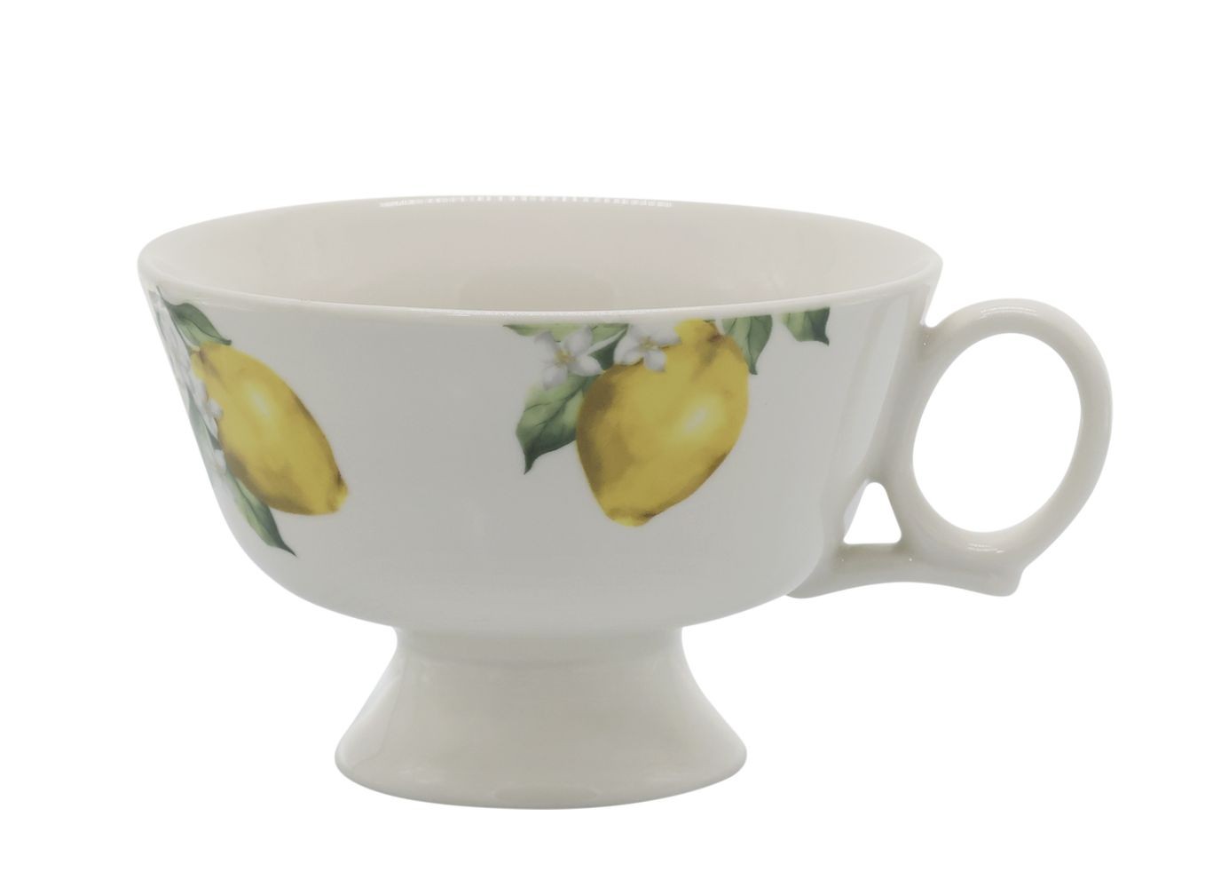 Levně Porcelánový hrnek s citróny Maison Limone Blossom - 12*8 cm / 310ml 61096919