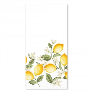 Papírové ubrousky s citróny Maison Limone Blossom - 40*40 cm / 16ks