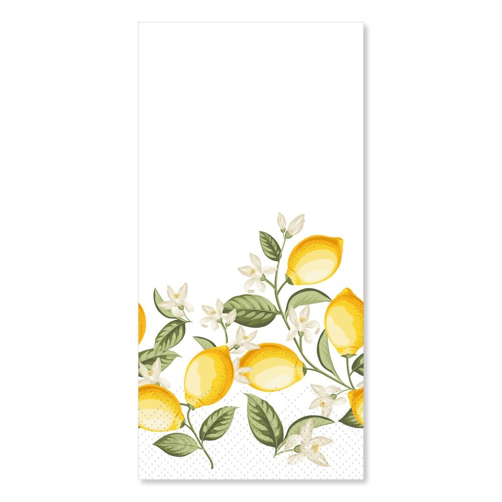 Papírové ubrousky s citróny Maison Limone Blossom - 40*40 cm / 16ks