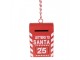 Christmas Ornament Mailbox 7x5 Cm Red Metal - 5*3*8 cm Clayre & Eef