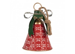 Christmas Decoration Figurine Bell ? 14x21 Cm Red Metal - ? 14*21 cm