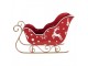 Christmas Decoration Figurine Sled 29x13x19 Cm Red Metal - 29*13*19 cm Clayre & Eef
