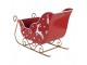 Christmas Decoration Figurine Sled 29x13x19 Cm Red Metal - 29*13*19 cm Clayre & Eef