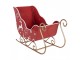Christmas Decoration Figurine Sled 29x13x19 Cm Red Metal - 29*13*19 cm Clayre & Eef