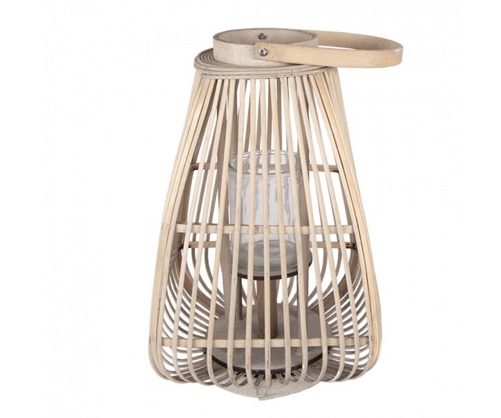 Přírodní ratanová lucerna Diane - 27*27*42 cm Clayre & Eef