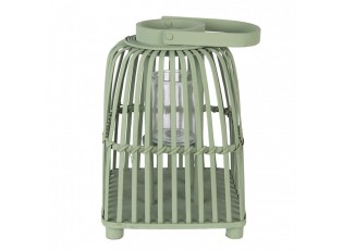 Zelená ratanová lucerna Simmy M - 21*21*30 cm