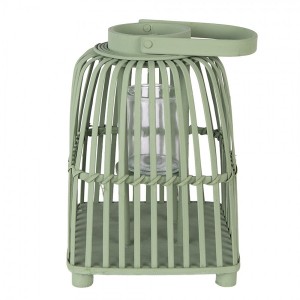 Zelená ratanová lucerna Simmy M - 21*21*30 cm
