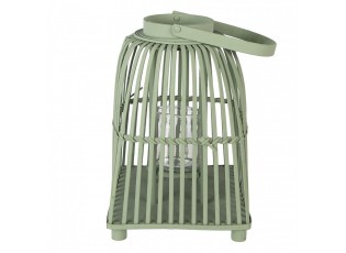 Zelená ratanová lucerna Simmy L - 24*24*36 cm