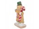 Christmas Decoration Figurine Gingerbread Man 12x6x18 Cm Brown Polyresin - 12*6*18 cm Clayre & Eef