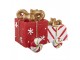 Christmas Decoration Figurine Gift 9x7x11 Cm Red Polyresin - 9*7*11 cm Clayre & Eef