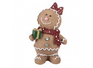 Christmas Decoration Figurine 10x7x16 Cm Brown Polyresin - 10*7*16 cm