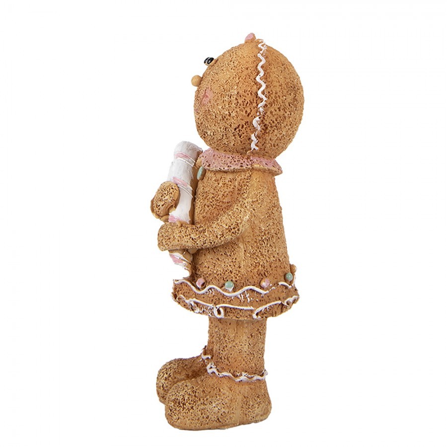 Christmas Decoration Figurine 8x7x16 Cm Brown Polyresin - 8*7*16 cm