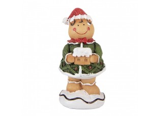 Christmas Decoration Figurine 9x8x16 Cm Brown Polyresin - 9*8*16 cm