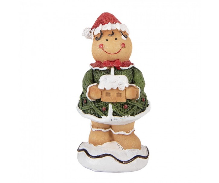 Christmas Decoration Figurine 9x8x16 Cm Brown Polyresin - 9*8*16 cm Clayre & Eef