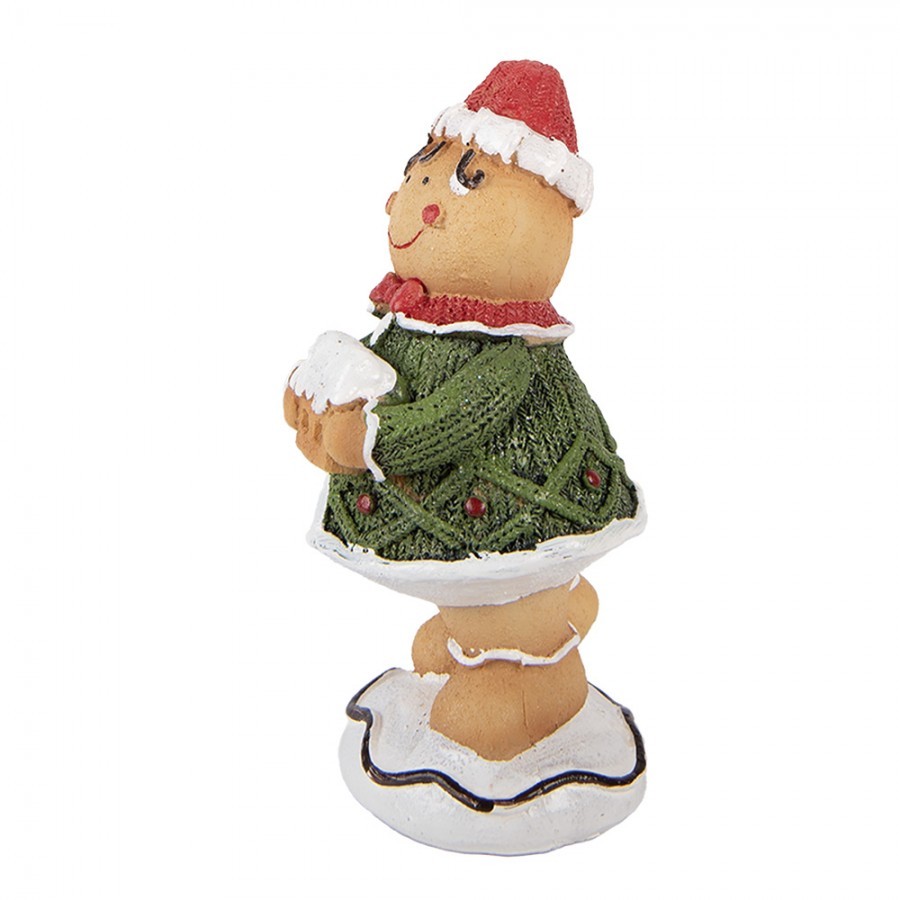 Christmas Decoration Figurine 9x8x16 Cm Brown Polyresin - 9*8*16 cm