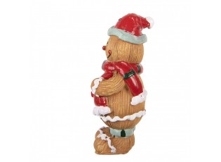 Christmas Decoration Figurine Gingerbread Man 5x4x9 Cm Brown Plastic - 5*4*9 cm