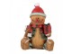 Christmas Decoration Figurine Gingerbread Man 7x5x9 Cm Brown Plastic - 7*5*9 cm Clayre & Eef