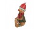 Christmas Decoration Figurine Gingerbread Man 7x5x9 Cm Brown Plastic - 7*5*9 cm Clayre & Eef