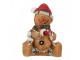 Christmas Decoration Figurine Gingerbread Man 7x5x9 Cm Brown Plastic - 7*5*9 cm Clayre & Eef