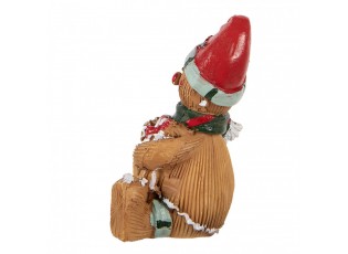 Christmas Decoration Figurine Gingerbread Man 7x5x9 Cm Brown Plastic - 7*5*9 cm