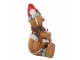 Christmas Decoration Figurine Gingerbread Man 7x5x9 Cm Brown Plastic - 7*5*9 cm Clayre & Eef