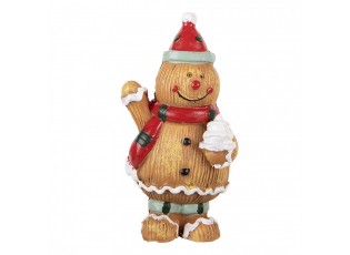 Christmas Decoration Figurine Gingerbread Man 5x4x9 Cm Brown Plastic - 5*4*9 cm