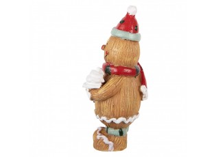 Christmas Decoration Figurine Gingerbread Man 5x4x9 Cm Brown Plastic - 5*4*9 cm