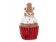 Christmas Decoration Figurine Cupcake ? 5x8 Cm Red Plastic - ? 5*8 cm Clayre & Eef