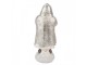 Christmas Decoration Figurine Santa Claus 7x7x16 Cm Silver Colored Plastic - 7*7*16 cm Clayre & Eef