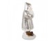 Christmas Decoration Figurine Santa Claus 7x7x16 Cm Silver Colored Plastic - 7*7*16 cm Clayre & Eef