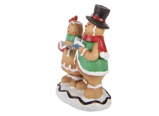 Christmas Decoration Figurine Gingerbread Man 10x6x13 Cm Brown Plastic - 10*6*13 cm