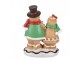 Christmas Decoration Figurine Gingerbread Man 10x6x13 Cm Brown Plastic - 10*6*13 cm Clayre & Eef