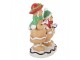 Christmas Decoration Figurine Gingerbread Man 10x6x13 Cm Brown Plastic - 10*6*13 cm Clayre & Eef