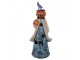 Halloween Decoration 10x8x23 Cm Blue Plastic - LED 10*8*23 cm Clayre & Eef