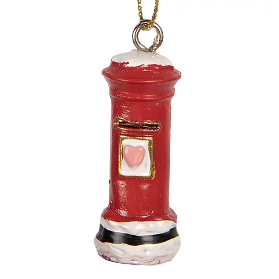 Christmas Ornament Mailbox ? 2x4 Cm Red Plastic - ? 2*4 cm