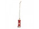 Christmas Ornament Mailbox ? 2x4 Cm Red Plastic - ? 2*4 cm Clayre & Eef